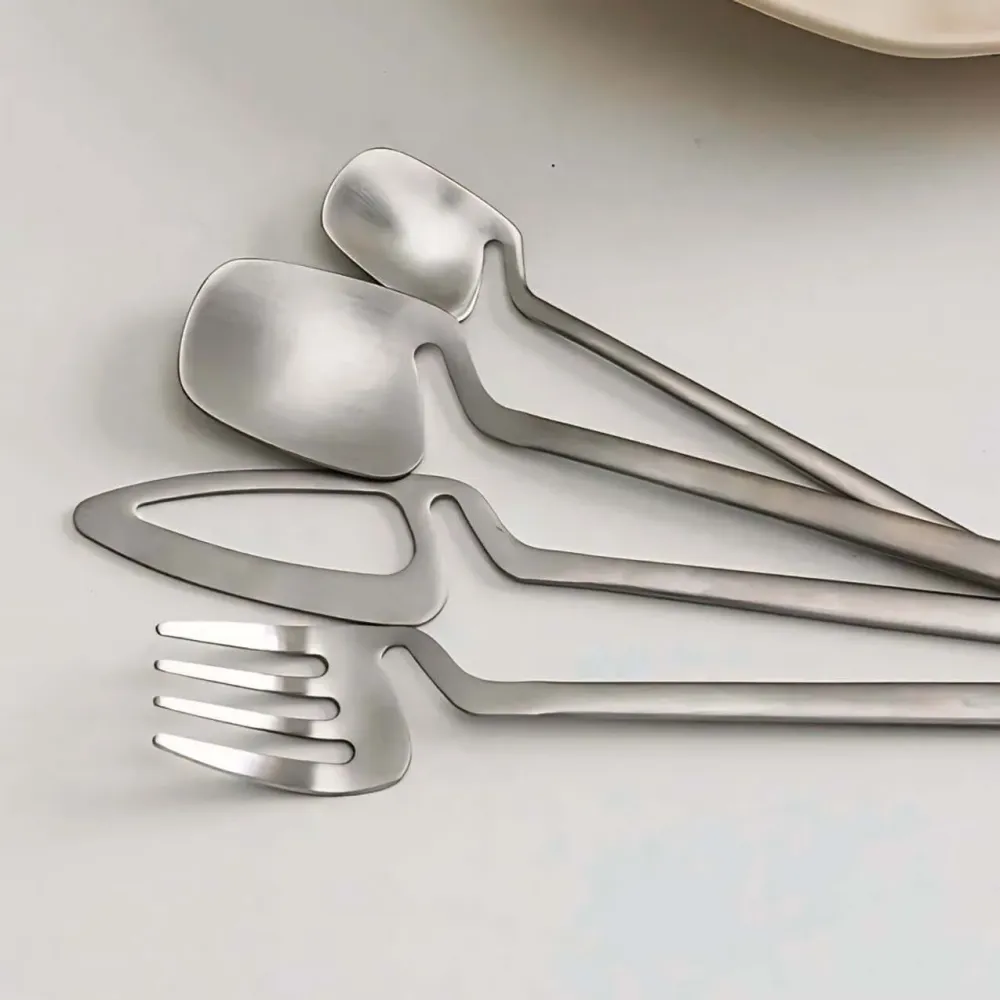 Set di posate acciaio inossidabile minimalista-Set di due