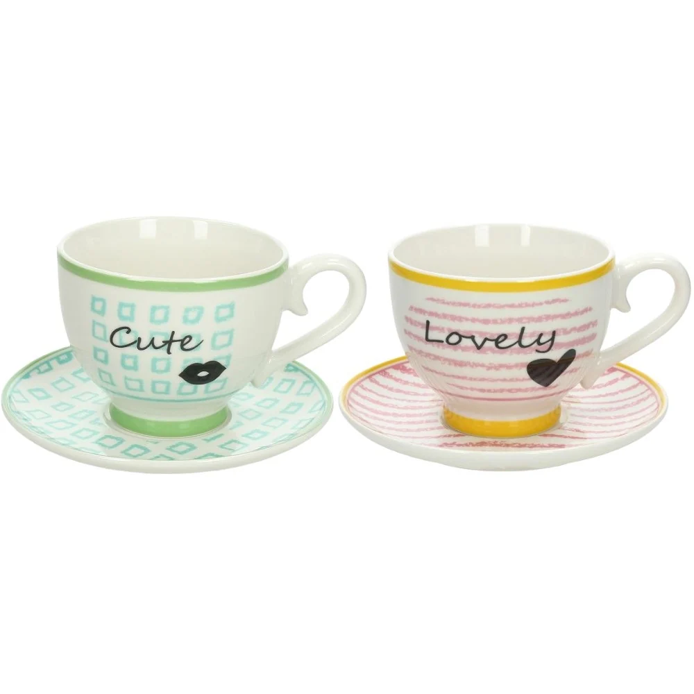 Set 2 Tazze con Piattino "Jumbo" Andrea Fontebasso