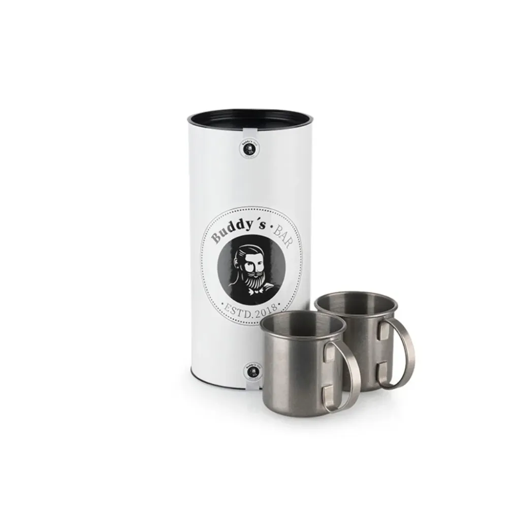 SET DI 2 TAZZE MOSCOW MULE - 450 ml, acciaio inossidabile antico