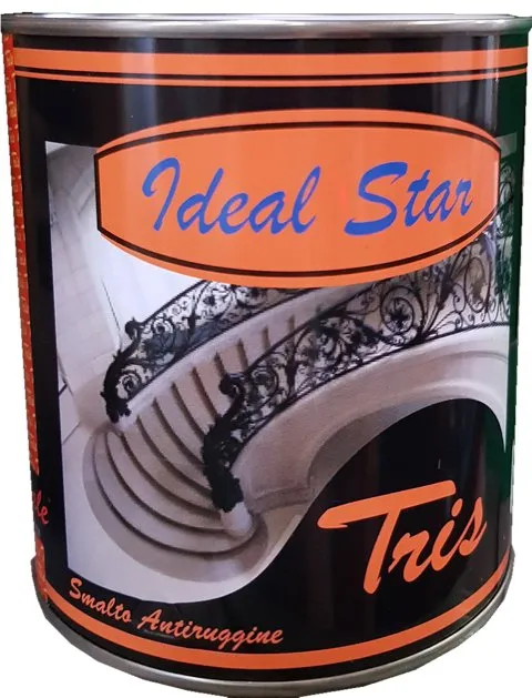 smaltino antiruggine 'tris' ideal star 0,375 lt - champagne