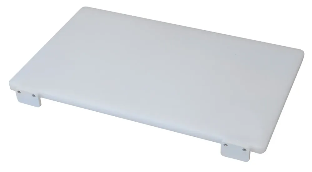 TAGLIERE CON FERMI BIANCO POLIETILENE cm. 50x30x3