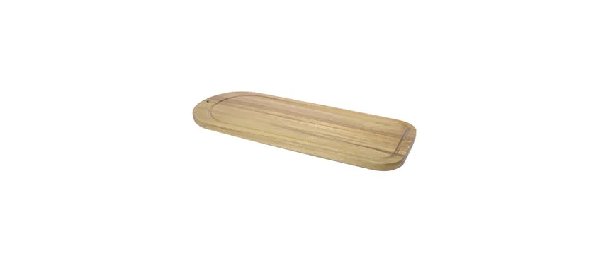 Tagliere con raccogliliquidi legno di acacia cm 50x20x1,5