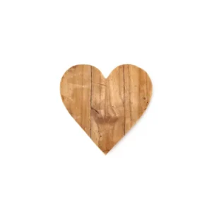 Tagliere cuore legno riciclato effetto rustico piccolo