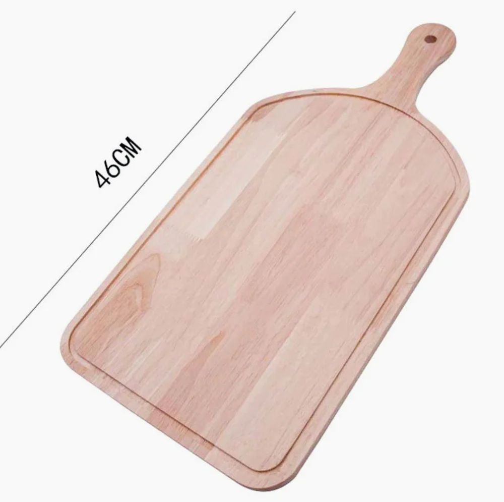 Tagliere legno 46x22,5 cm con manico – Perfetto per apertivi e antipasti