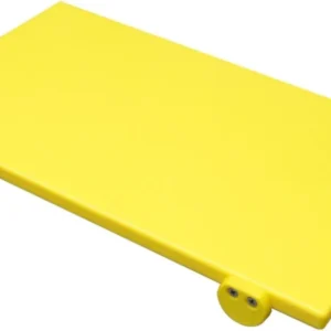 Tagliere Polipropilene Cm.60x40x2 Giallo Con 2 Fermi