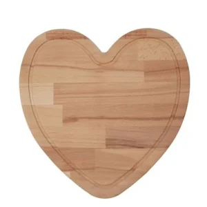 Tagliere/Vassoio faggio naturale forma di cuore