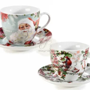 Tazze da thè set 2 pezzi con confezione