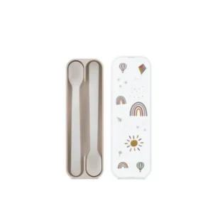 <tc>Mepal</tc> Set di posate per bambini Cucchiaio Mio Sunshine & Arcobaleno 2 pezzi