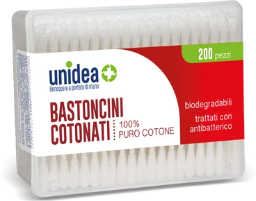 Unidea bastoncini cotonati 200 pezzi