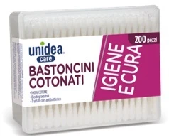 Unidea Bastoncini Cotonati 200 Pezzi