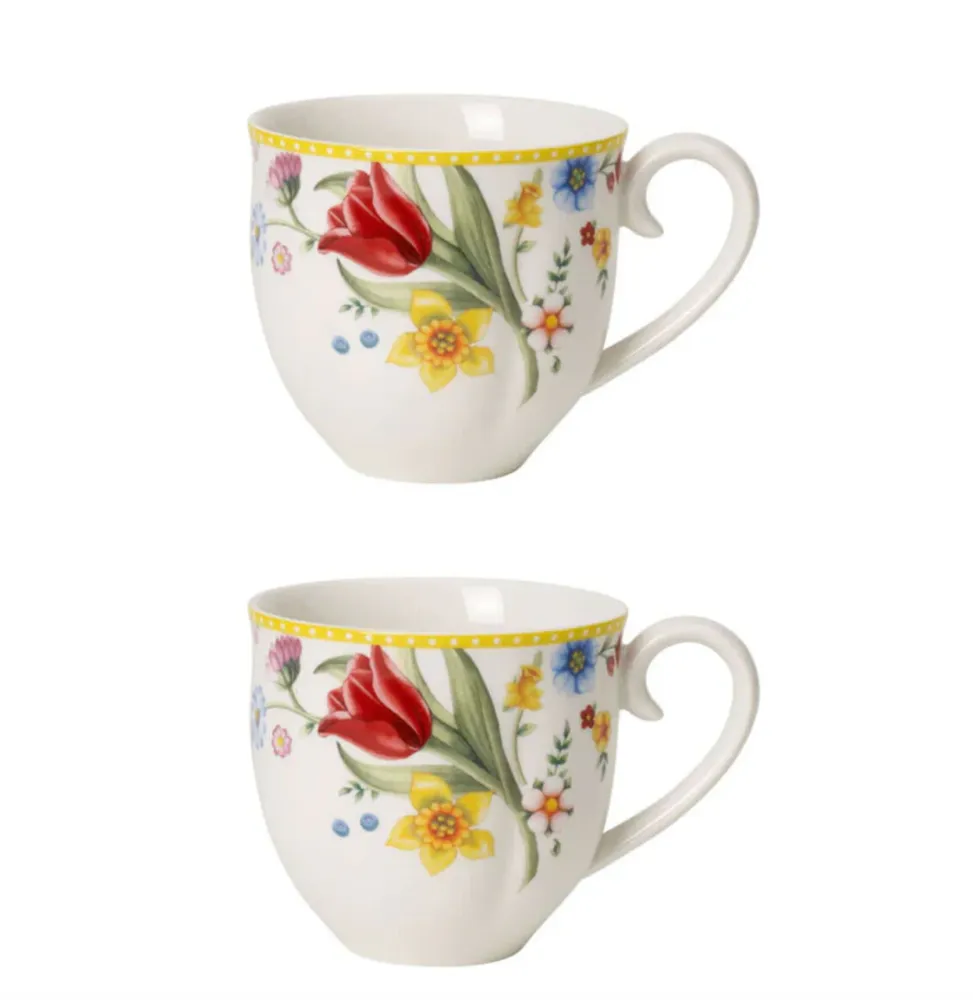 Villeroy & Boch Spring Awakening Set 2 Tazze 400 ml Porcellana