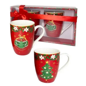 WHITE FLOWER SET 2 TAZZE MUG 350CC