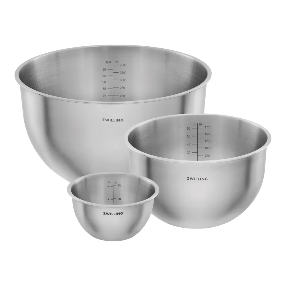 Zwilling Set 3 Ciotole Fresh&Save S M e L Acciaio Inox