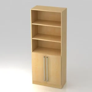 Mobile Hammerbacher 5OH 2 ante sotto il pannello zoccolo maniglia cromata acero/acero 80x42x2004 cm (LxPxA) V7700/3/3/CE