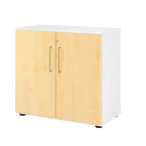 Mobile Hammerbacher 928T2 2 OH corpo: bianco / parte anteriore: acero 80 x 42 x 746 cm (LxPxA) V928T2/W/3/BS