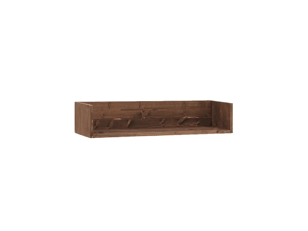 Scaffale legno massello colore noce di 90cm - ONA