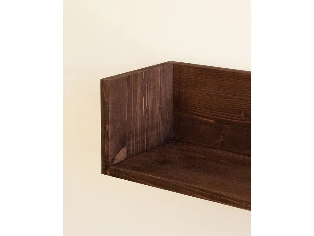 Scaffale legno massello colore noce di 90cm - ONA