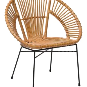 Certificato PEFC/FSC Sedia rattan naturale SARITA