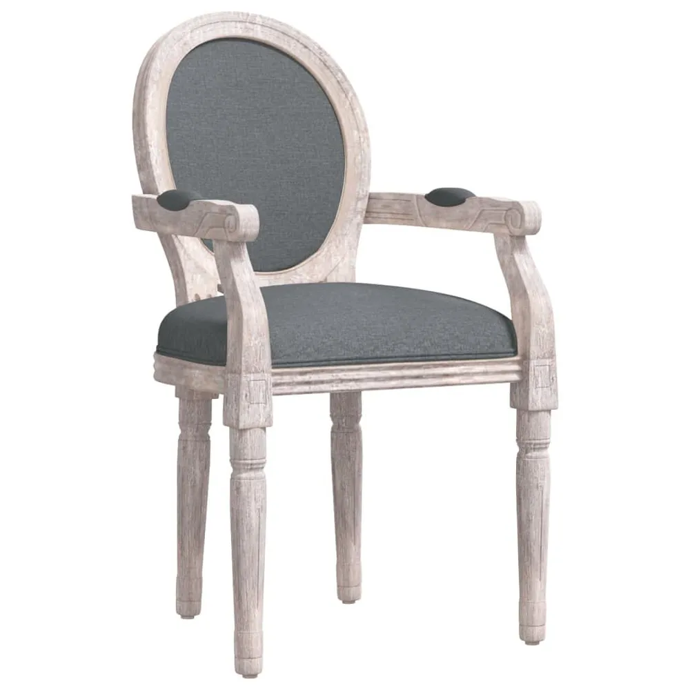 Mobile Angolo Sedia da Pranzo Grigio Fosco 54x56x96,5 cm Tessuto