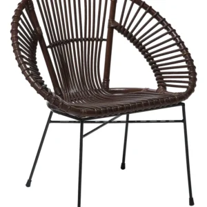 Mobile Angolo Sedia rattan marrone SARITA