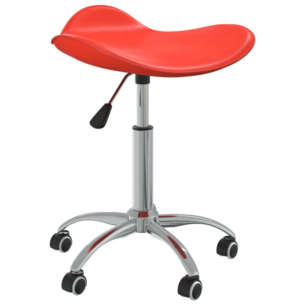 Sedia da Pranzo Girevole Rosso Similpelle Made Italy