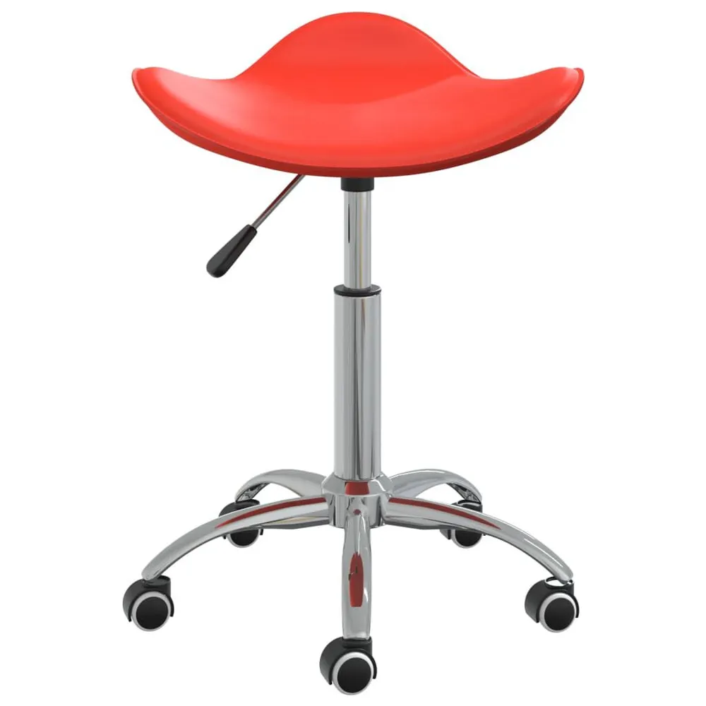 Sedia da Pranzo Girevole Rosso Similpelle Made Italy