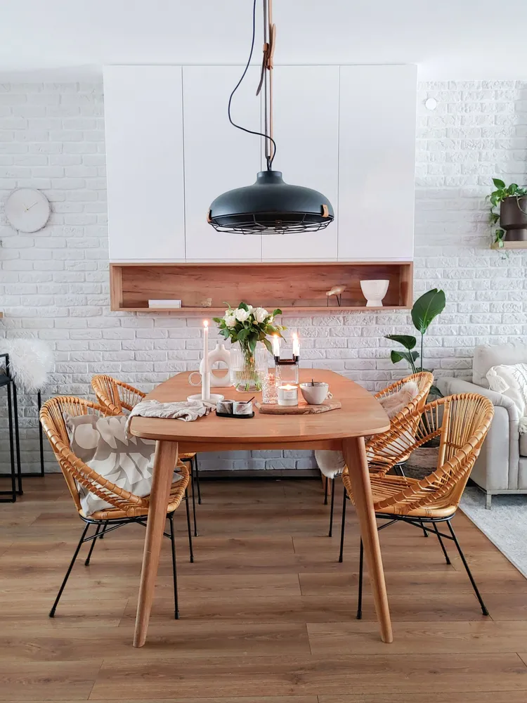 Sedia rattan naturale SARITA per Pranzi Famiglia