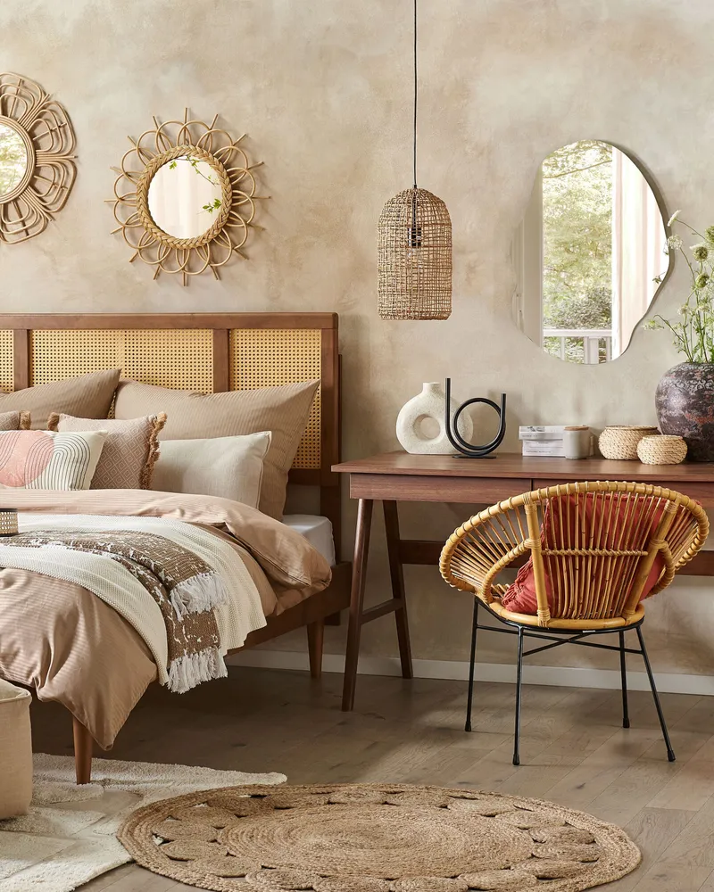 Sedia rattan naturale SARITA per Pranzi Famiglia