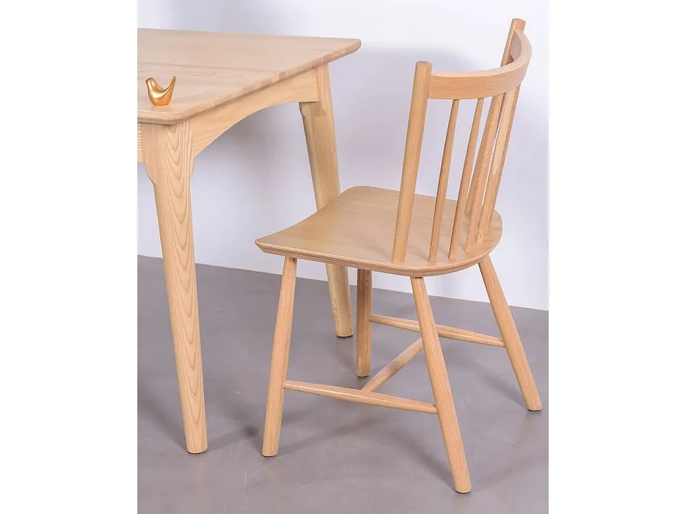 Sedia rustica legno di rovere naturale - Union - Quercia per Pranzi Famiglia