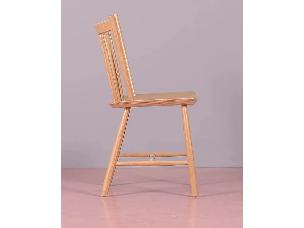 Sedia rustica legno di rovere naturale - Union - Quercia per Pranzi Famiglia