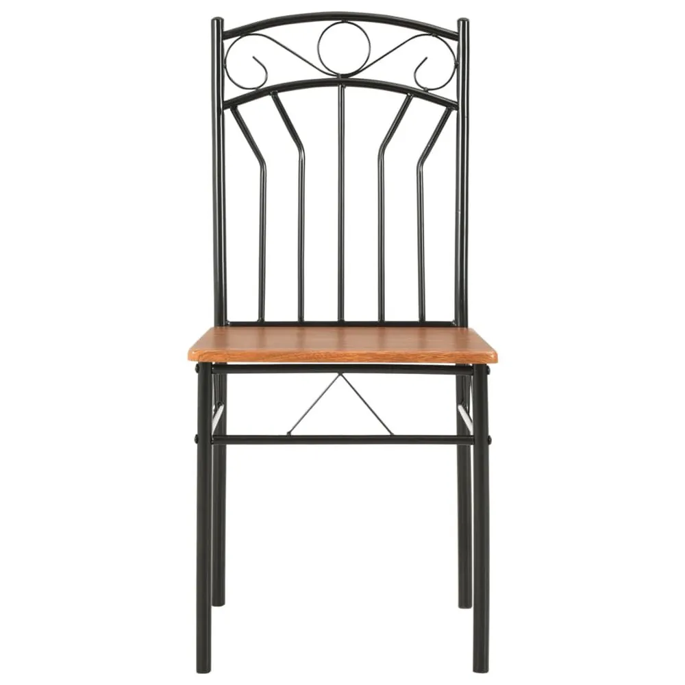 Sedie per Sala da Pranzo 6 pz Marroni MDF per Pranzi Famiglia