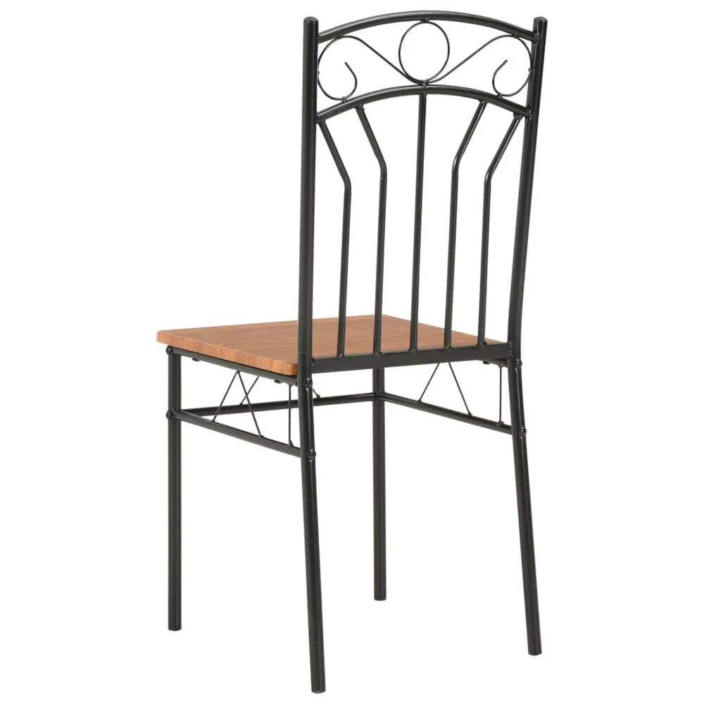 Sedie per Sala da Pranzo 6 pz Marroni MDF per Pranzi Famiglia