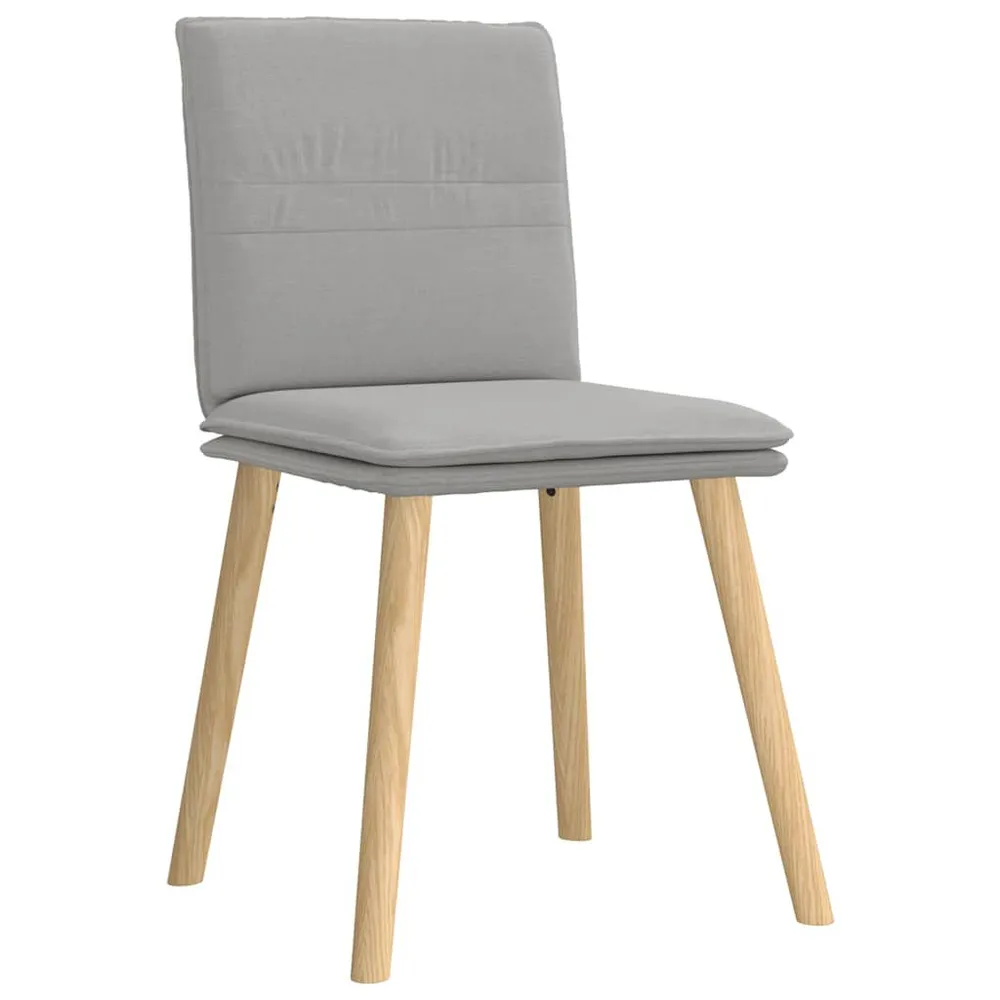Sedie da Pranzo 4 pz Grigio Nuvola Tessuto Set Completo 12 Pezzi