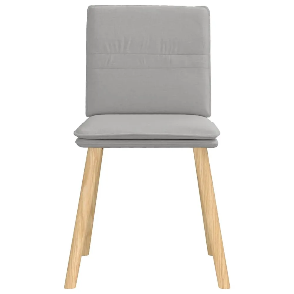 Sedie da Pranzo 4 pz Grigio Nuvola Tessuto Set Completo 12 Pezzi