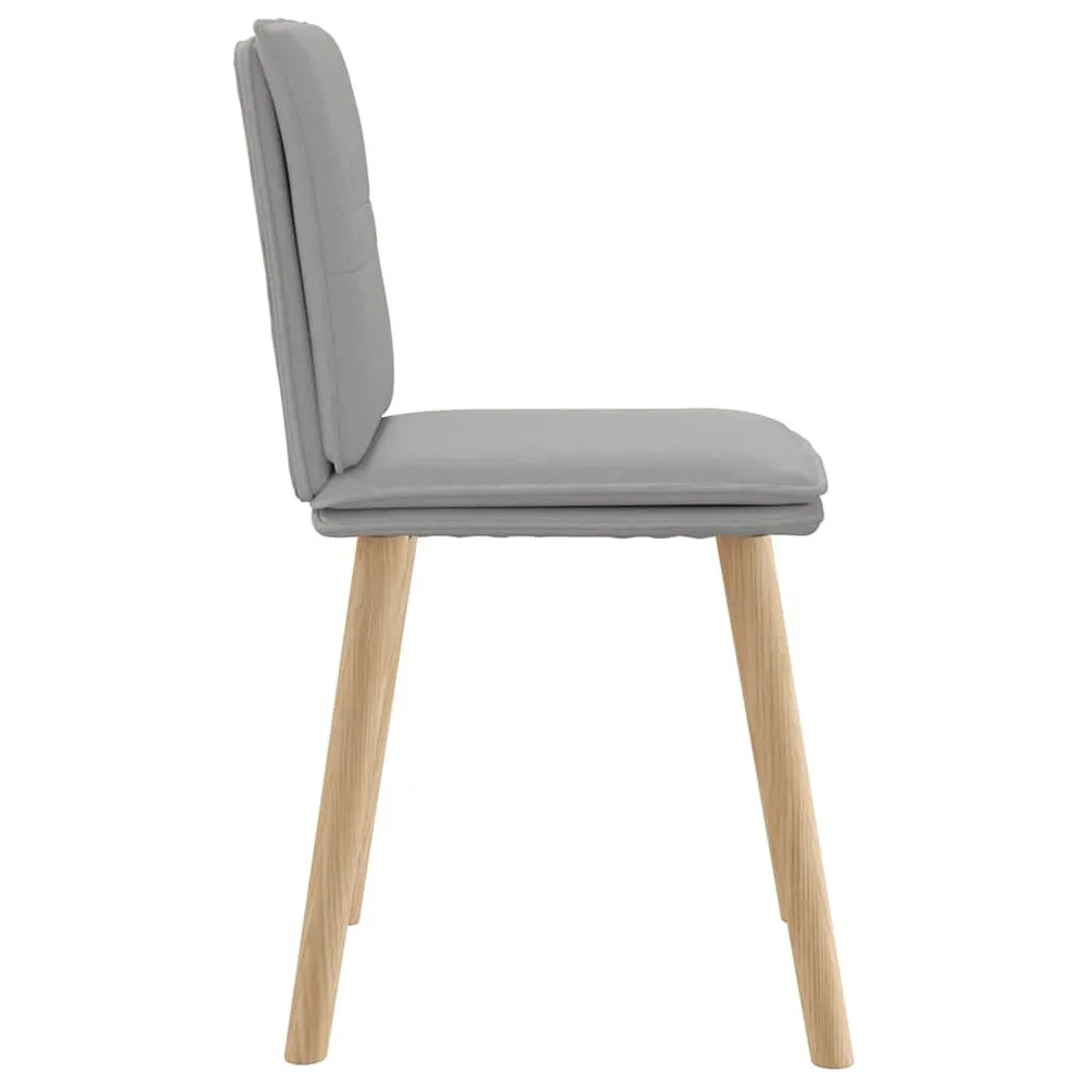 Sedie da Pranzo 4 pz Grigio Nuvola Tessuto Set Completo 12 Pezzi