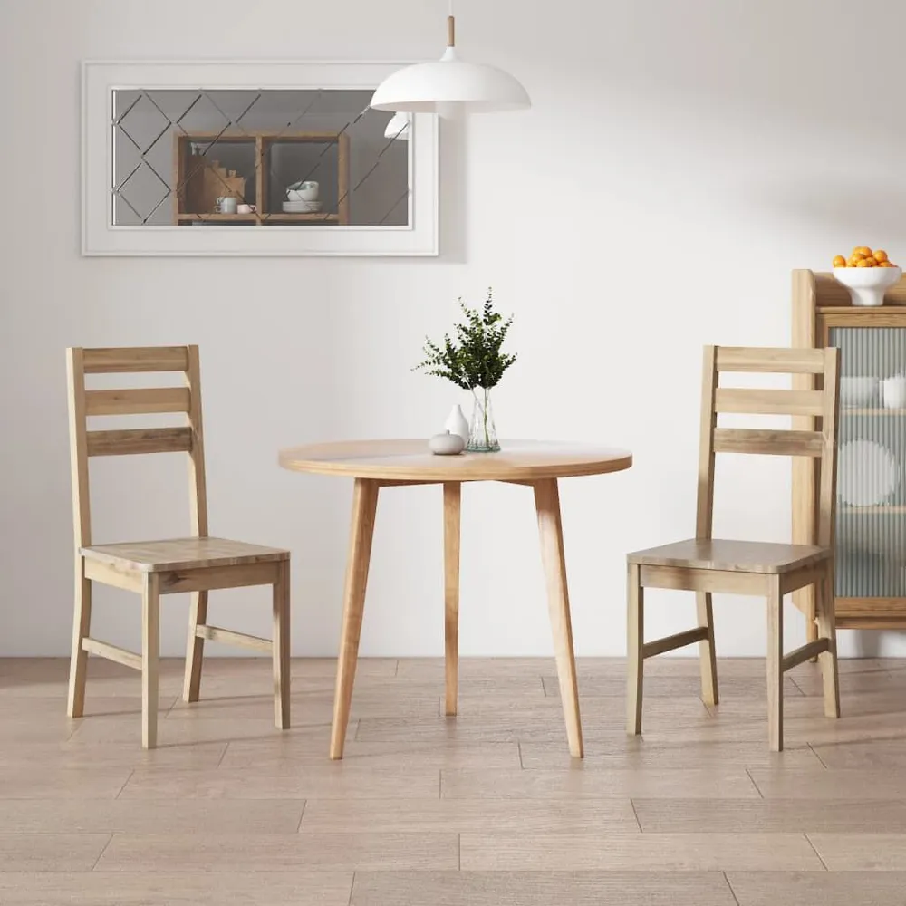 Sedie da Pranzo 2 pz Legno Massello di Acacia - Consegna e Montaggio Inclusi