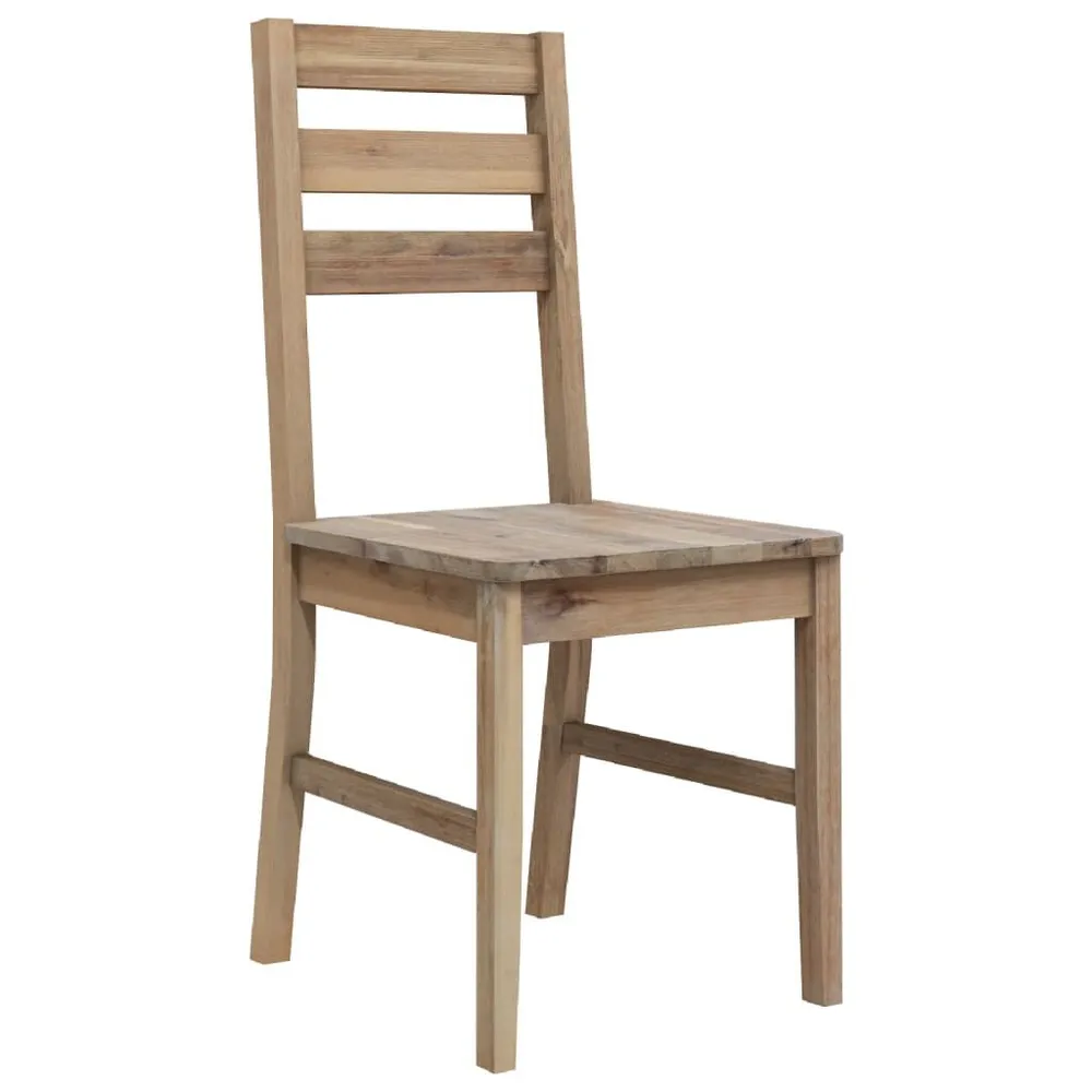Sedie da Pranzo 2 pz Legno Massello di Acacia - Consegna e Montaggio Inclusi