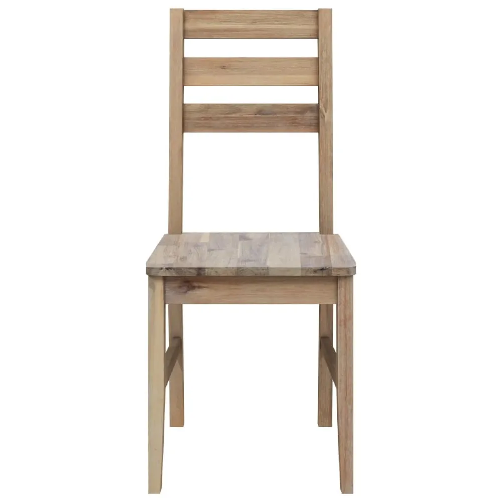 Sedie da Pranzo 2 pz Legno Massello di Acacia - Consegna e Montaggio Inclusi