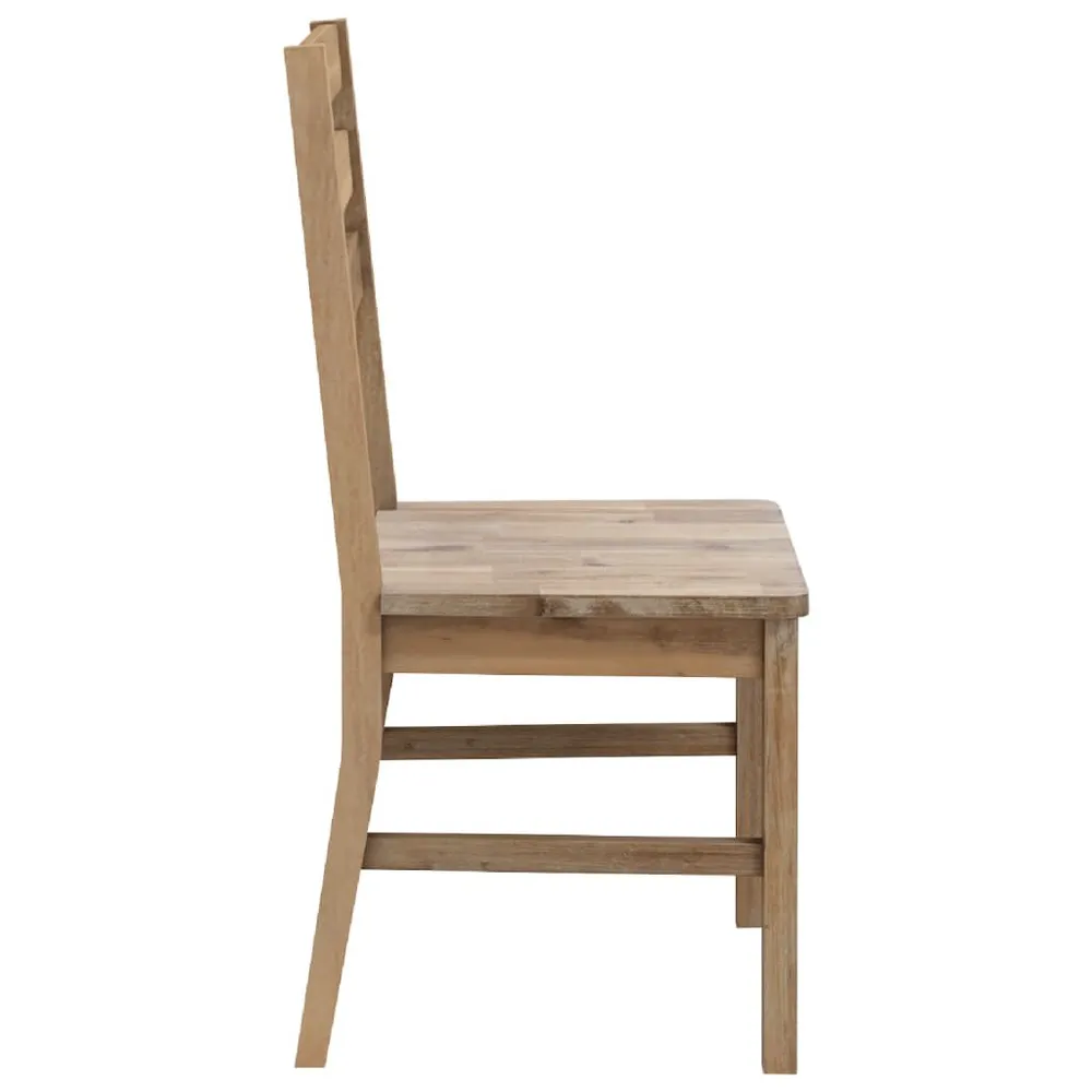 Sedie da Pranzo 2 pz Legno Massello di Acacia - Consegna e Montaggio Inclusi