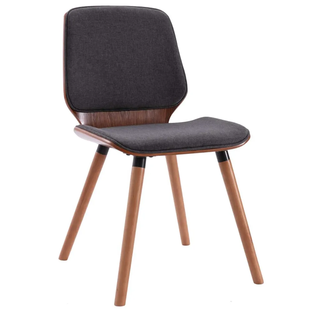 Set Sala da Pranzo Sedie da Pranzo 2 pz Grigie Tessuto