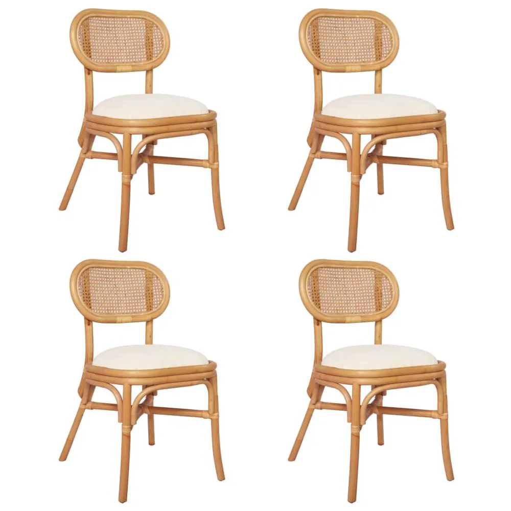 Set Sala da Pranzo Sedie da Pranzo 4 pz Lino