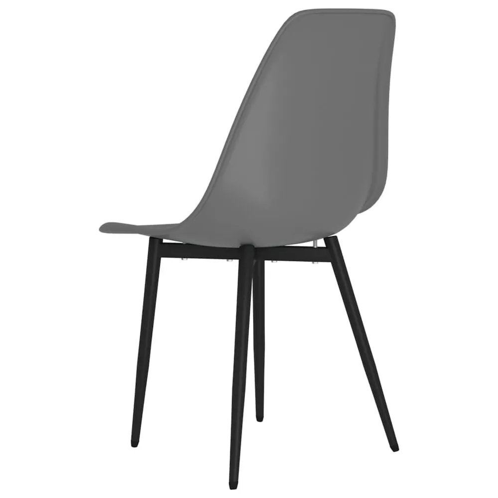 Tavolo Allungabile Sedie da Pranzo 2 pz Grigie PP