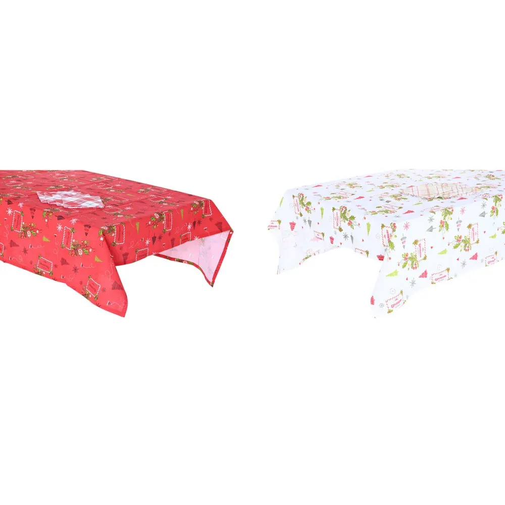 Presine da Forno Set biancheria da tavola DKD Home Decor Bianco Rosso Verde Crema (5 Pezzi) (2 Unità)