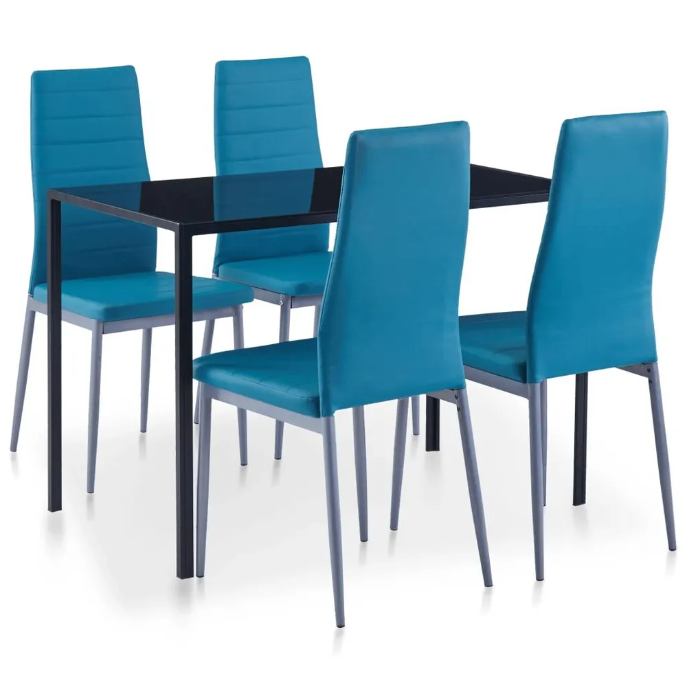 Design Moderno e Funzionale Set da Pranzo 5 pz Blu
