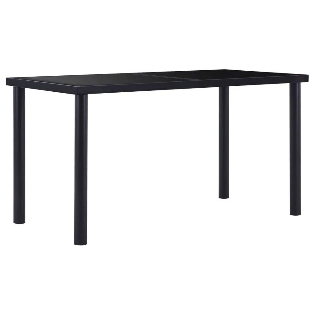 Premium Legno Massello Set Sala da Pranzo 5 pz Similpelle Marrone