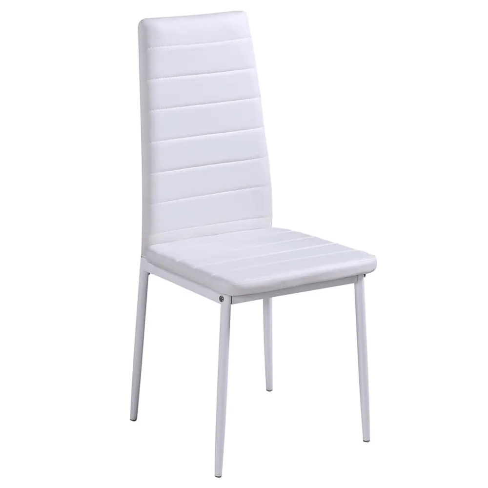 Tavolo Allungabile Set Tavolo da Pranzo 7 pz Bianco e Nero