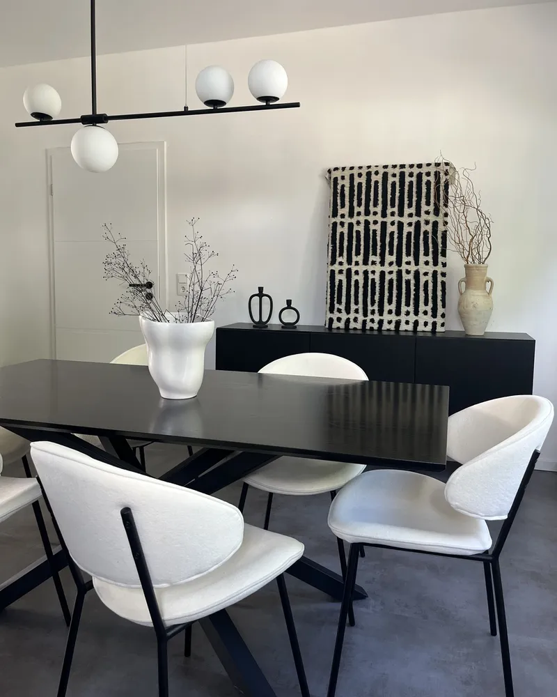 Attrezzatura per Torte Set 2 Dining Chairs KIANA Fabric Cream