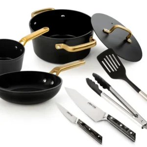 Mega Set Cucina Eclipse + Samoa Iconic Nera + Utensili (Certificato per Alimenti)