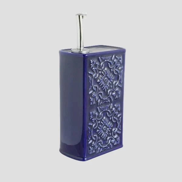 Apribottiglie Magnetico AZULEJO Olive Oil Dispenser 500ml - DARK BLUE