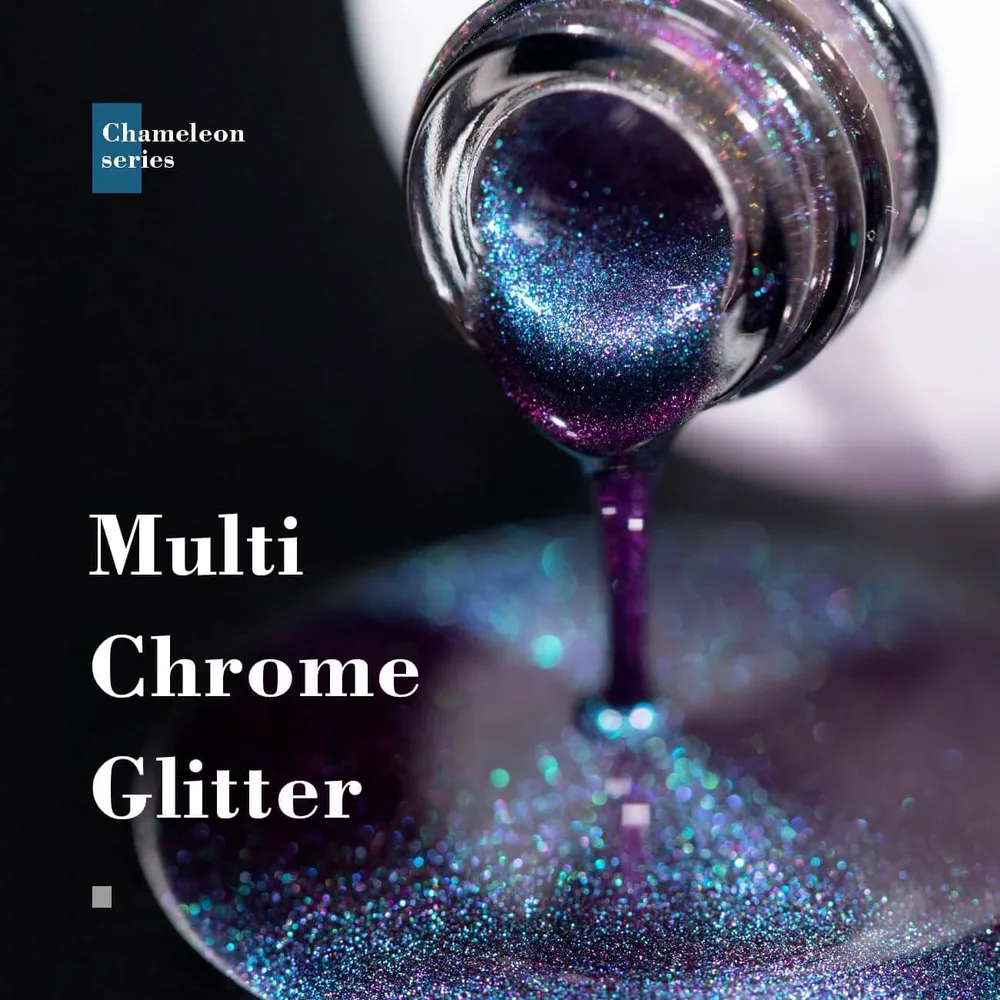 Dark Blue to Viola notte | RARJSM ®Holographic Chameleon Gel Nail Polish | 15ml #583